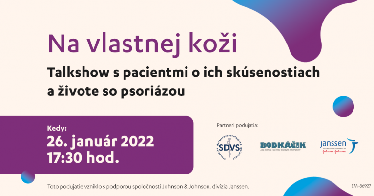 Talkshow s pacienty o jejich zkušenostech a životě s psoriázou