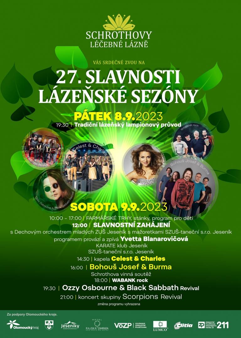 27. Slavnosti lázeňské sezóny - Schrothovy léčebné lázně 27. Slavnosti lázeňské sezóny - Schrothovy léčebné lázně